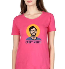 Load image into Gallery viewer, CarryMinati(Ajey Nagar) T-Shirt for Women-XS(32 Inches)-Pink-Ektarfa.online
