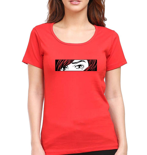 Anime T-Shirt for Women-Red-Ektarfa.online