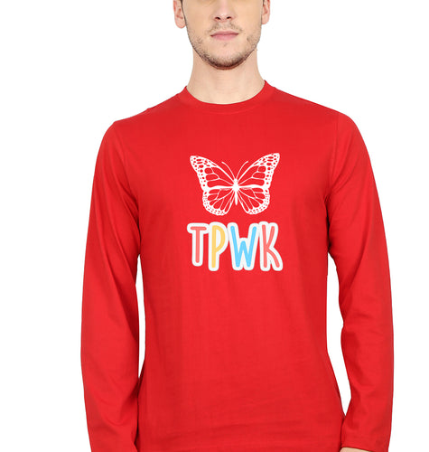 Harry Styles TPWK Full Sleeves T-Shirt for Men-Red-Ektarfa.online