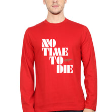 Load image into Gallery viewer, No Time To Die James Bond 007 Full Sleeves T-Shirt for Men-Red-Ektarfa.online
