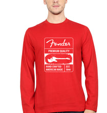 Load image into Gallery viewer, Fender Full Sleeves T-Shirt for Men-red-Ektarfa.online

