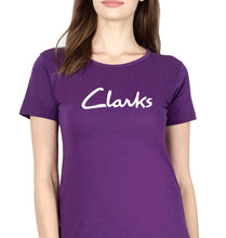 Load image into Gallery viewer, Clarks T-Shirt for Women-XS(32 Inches)-Purple-Ektarfa.online
