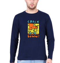 Load image into Gallery viewer, Keith Haring Funny Full Sleeves T-Shirt for Men-Navy Blue-Ektarfa.online
