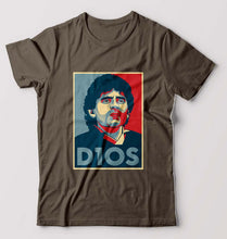 Load image into Gallery viewer, Diego Maradona T-Shirt for Men-S(38 Inches)-Olive Green-Ektarfa.online
