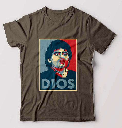 Diego Maradona T-Shirt for Men-Olive Green-Ektarfa.online