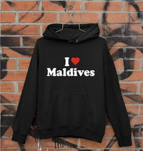 Load image into Gallery viewer, I Love Maldives Unisex Hoodie for Men/Women-Black-Ektarfa.online
