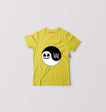 Load image into Gallery viewer, alan walker marshmello Kids T-Shirt for Boy/Girl-Yellow-Ektarfa.online
