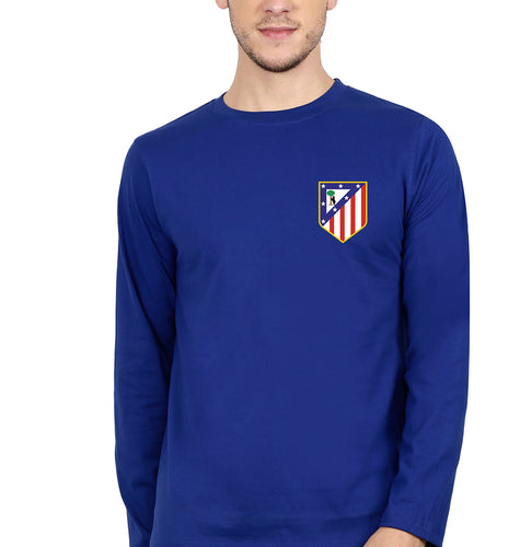 Atlético Madrid Full Sleeves T-Shirt for Men-Royal Blue-Ektarfa.online