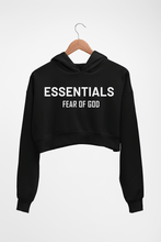 Load image into Gallery viewer, Fear Of God Crop HOODIE FOR WOMEN-Black-Ektarfa.online
