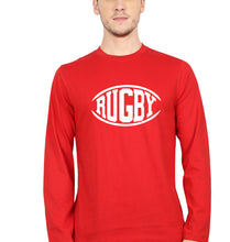 Load image into Gallery viewer, Rugby Full Sleeves T-Shirt for Men-Red-Ektarfa.online

