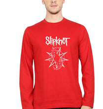 Load image into Gallery viewer, Slipknot Full Sleeves T-Shirt for Men-S(38 Inches)-Red-Ektarfa.online
