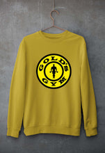 Load image into Gallery viewer, Gold&#39;s Gym Unisex Sweatshirt for Men/Women-S(40 Inches)-Mustard Yellow-Ektarfa.online
