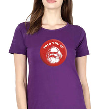 Load image into Gallery viewer, Karl Marx T-Shirt for Women-Purple-Ektarfa.online

