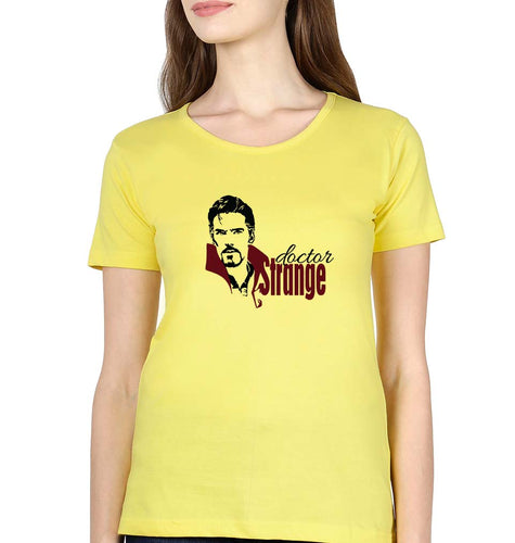 Doctor Strange Superhero T-Shirt for Women-Yellow-Ektarfa.online