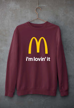 Load image into Gallery viewer, McDonald’s Unisex Sweatshirt for Men/Women-S(40 Inches)-Maroon-Ektarfa.online
