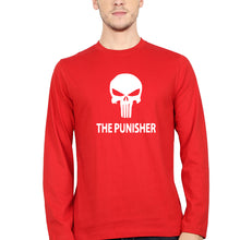 Load image into Gallery viewer, Punisher Full Sleeves T-Shirt for Men-Red-Ektarfa.online
