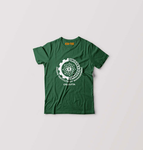 IIM Calcutta Kids T-Shirt for Boy/Girl-0-1 Year(20 Inches)-Dark Green-Ektarfa.online