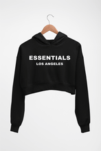 Load image into Gallery viewer, Essentials Crop HOODIE FOR WOMEN-Black-Ektarfa.online
