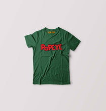 Load image into Gallery viewer, Popeye Kids T-Shirt for Boy/Girl-0-1 Year(20 Inches)-Dark Green-Ektarfa.online
