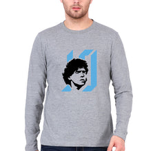 Load image into Gallery viewer, Diego Maradona Full Sleeves T-Shirt for Men-Grey Melange-Ektarfa.online
