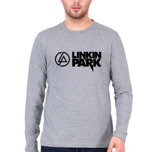 Load image into Gallery viewer, Linkin Park Full Sleeves T-Shirt for Men-S(38 Inches)-Grey Melange-Ektarfa.online
