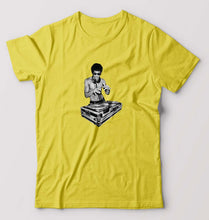 Load image into Gallery viewer, DJ Bruce Lee T-Shirt for Men-S(38 Inches)-Yellow-Ektarfa.online
