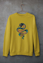 Load image into Gallery viewer, Snake Unisex Sweatshirt for Men/Women-Mustard Yellow-Ektarfa.online

