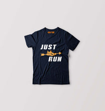 Load image into Gallery viewer, Runner Running Kids T-Shirt for Boy/Girl-Navy Blue-Ektarfa.online
