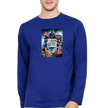 Load image into Gallery viewer, Justice League Full Sleeves T-Shirt for Men-Royal Blue-Ektarfa.online
