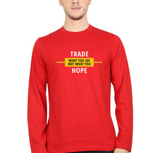 Load image into Gallery viewer, Share Market(Stock Market) Full Sleeves T-Shirt for Men-S(38 Inches)-Red-Ektarfa.online
