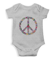 Load image into Gallery viewer, Floral Peace Kids Romper For Baby Boy/Girl-Grey-Ektarfa.online
