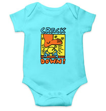 Load image into Gallery viewer, Keith Haring Kids Romper For Baby Boy/Girl-0-5 Months(18 Inches)-Sky Blue-Ektarfa.online
