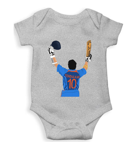 Sachin Tendulkar Kids Romper For Baby Boy/Girl-Grey-Ektarfa.online