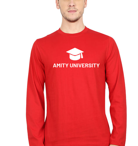 Amity Full Sleeves T-Shirt for Men-Red-Ektarfa.online
