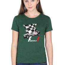 Load image into Gallery viewer, Formula 1(F1) T-Shirt for Women-XS(32 Inches)-Dark Green-Ektarfa.online
