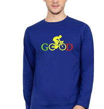 Load image into Gallery viewer, Cycling Good Full Sleeves T-Shirt for Men-Royal Blue-Ektarfa.online

