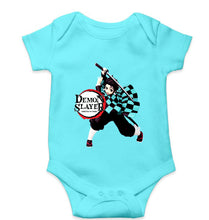Load image into Gallery viewer, Demon Slayer Kids Romper For Baby Boy/Girl-Sky Blue-Ektarfa.online
