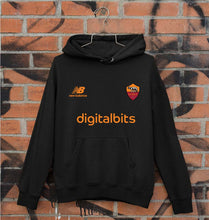 Load image into Gallery viewer, A.S. Roma 2021-22 Unisex Hoodie for Men/Women-Black-Ektarfa.online
