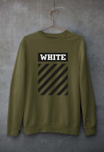 Load image into Gallery viewer, off white Unisex Sweatshirt for Men/Women-S(40 Inches)-Olive Green-Ektarfa.online
