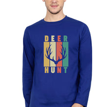 Load image into Gallery viewer, Deer Full Sleeves T-Shirt for Men-ROYAL BLUE-Ektarfa.online
