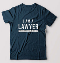 Load image into Gallery viewer, Lawyer T-Shirt for Men-Petrol Blue-Ektarfa.online
