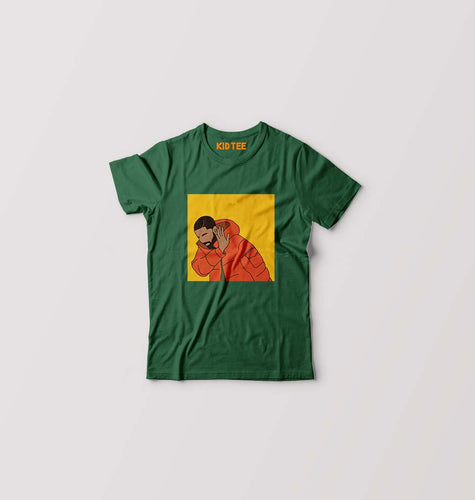 Drake Kids T-Shirt for Boy/Girl-Dark Green-Ektarfa.online