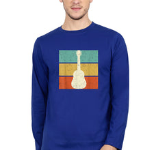 Load image into Gallery viewer, Guitar Full Sleeves T-Shirt for Men-Royal blue-Ektarfa.online
