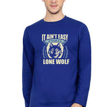 Load image into Gallery viewer, Wolf Full Sleeves T-Shirt for Men-Royal Blue-Ektarfa.online
