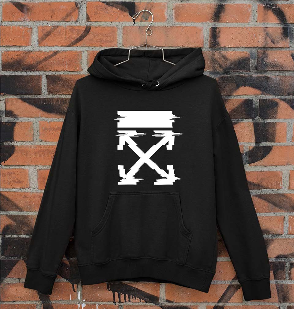 Off White Tee Unisex Hoodie for Men/Women-Black-Ektarfa.online