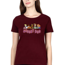 Load image into Gallery viewer, Scooby Doo T-Shirt for Women-XS(32 Inches)-Maroon-Ektarfa.online
