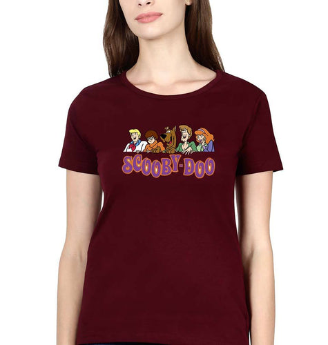 Scooby Doo T-Shirt for Women-Maroon-Ektarfa.online