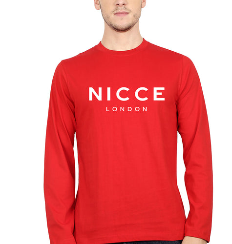 Nicce Full Sleeves T-Shirt for Men-Red-Ektarfa.online
