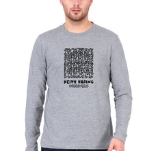 Load image into Gallery viewer, Keith Haring Full Sleeves T-Shirt for Men-Grey Melange-Ektarfa.online
