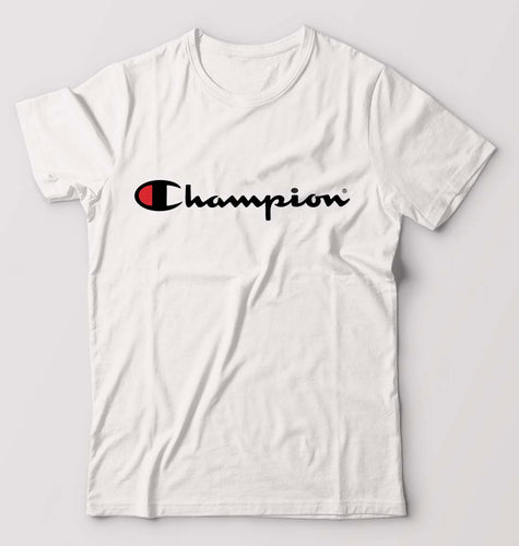 Champion T-Shirt for Men-S(38 Inches)-White-Ektarfa.online